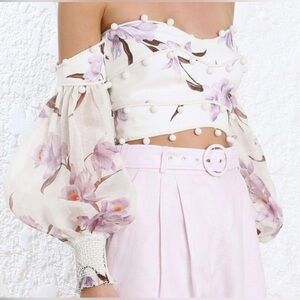 Zimmerman Corsage Bauble Crop Top